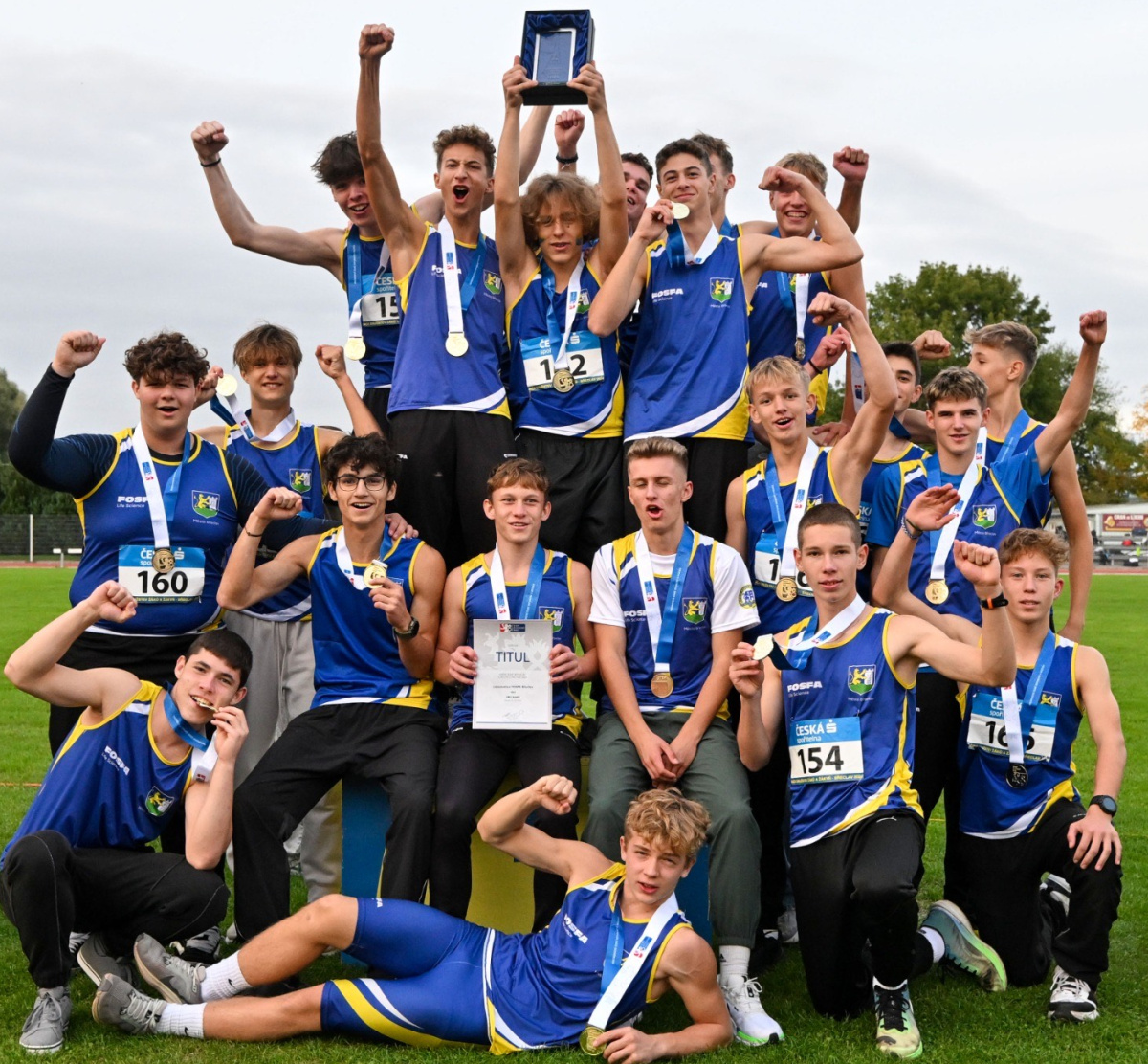 Družstvo starších žáků - zlato MČR družstev 12.10.2024