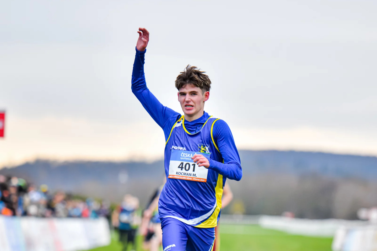 Matyáš Kocman MČR v přespolním běhu Praha-Chuchle.